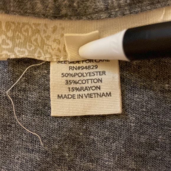 ❤️ 2 for $10 Gray 3/4 Sleeve Shirt - Picture 7 of 8